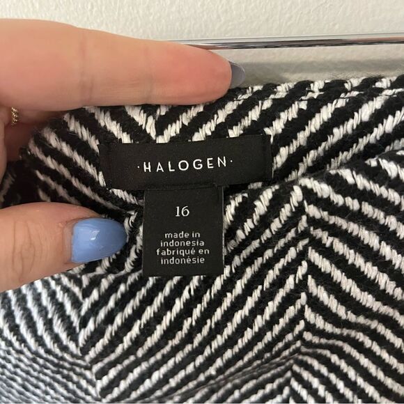 Halogen Herringbone High Waist Pencil Skirt - Picture 11 of 15